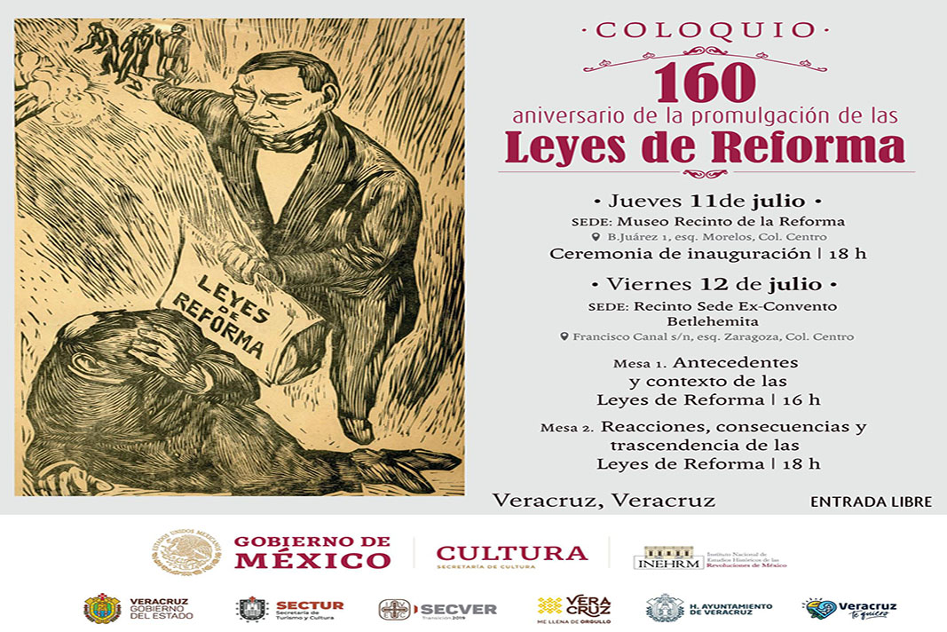 Invitan Al Coloquio Por Aniversario De La Promulgación De Las Leyes De Reforma” Palabrasclarasmx 1476
