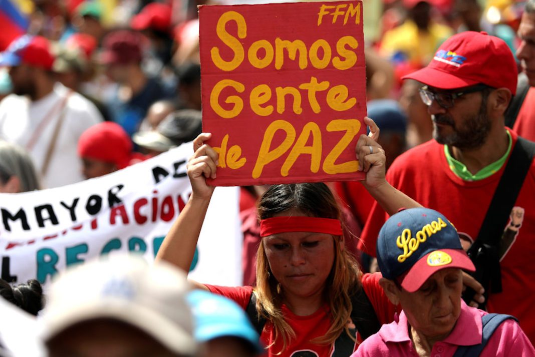 Pro-government rally in Caracas