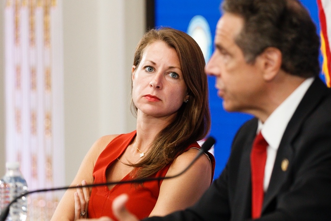 New York Governor Andrew Cuomo Daily Coronavirus Briefing at New York Stock Exchange