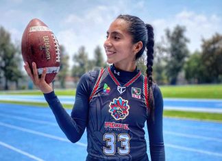 La quarterback Diana Flores busca empoderar a las mujeres