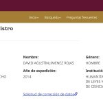 David Jimenez Licenciatura