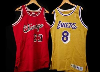 Subastarán playeras del debut de Michael Jordan y de Kobe Bryant