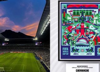 La FIFA presenta el póster oficial de la sede de Monterrey de cara al Mundial de México en 2026