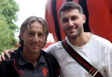 Santi Giménez reporta con el Milan y hace ‘click’ con el histórico Luka Modric