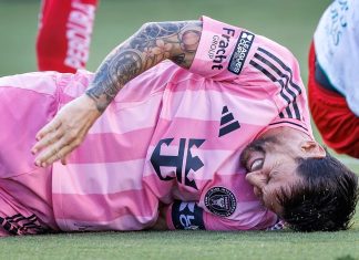 Messi sufre lesión muscular