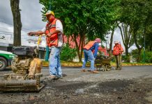 Inician trabajos de rehabilitación de pavimento en el Bulevar Europa