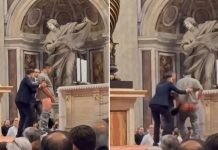 Hombre orina en el Vaticano en plena misa (VIDEO)