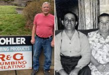 Así trabaja el fontanero activo más viejo del planeta