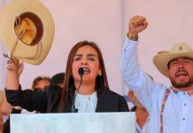 Grecia Quiroz asumió la alcaldía de Uruapan en medio de amenazas en su contra