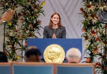 “Venezuela volverá a respirar”: hija de María Corina Machado recibe el Nobel de la Paz en su nombre