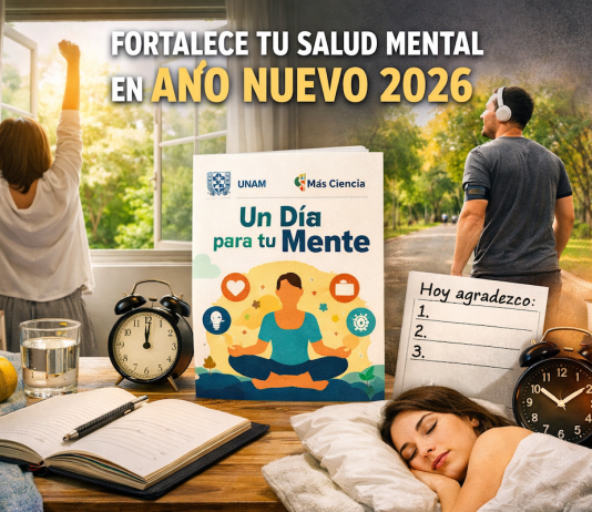 UNAM propone rutina diaria para fortalecer la salud mental en Año Nuevo 2026