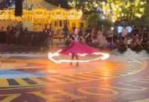 Bailarina acaba envuelta en llamas en plena actuación (VIDEO)