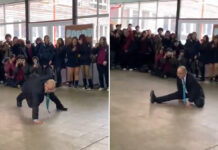 Inspector de colegio da cátedra de cómo ‘farmear aura’ (VIDEO)